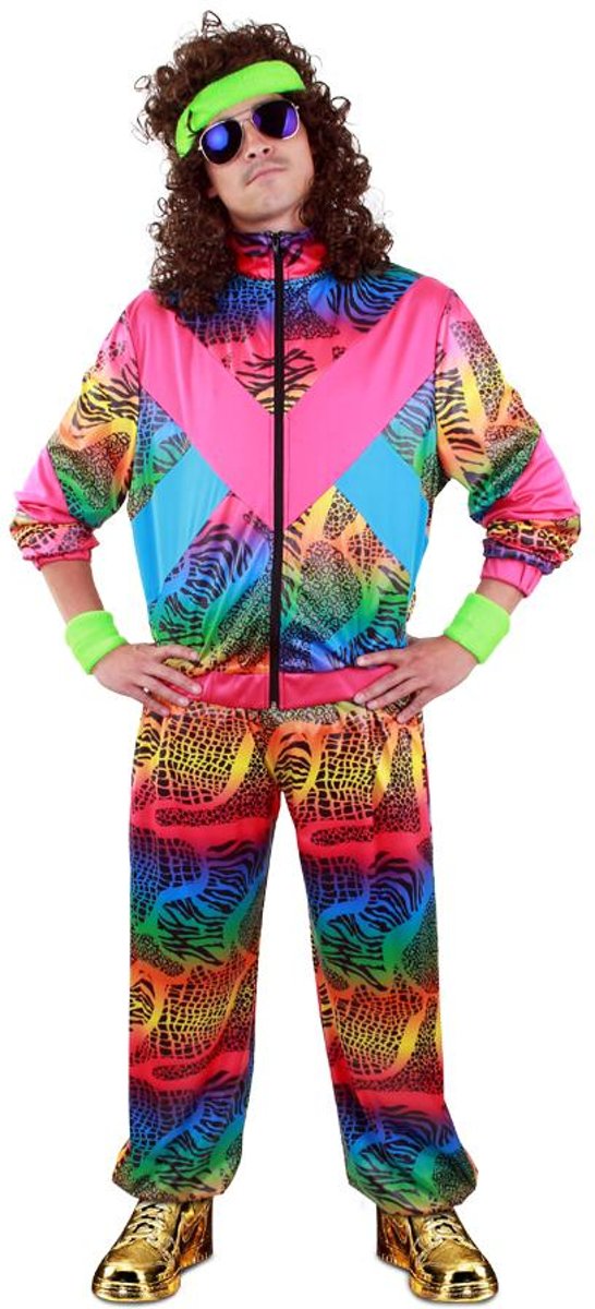 Grappig & Fout Kostuum | Jaren 80 Trainingspak Proud To Be Fout Kostuum | Extra Small | Carnaval kostuum | Verkleedkleding